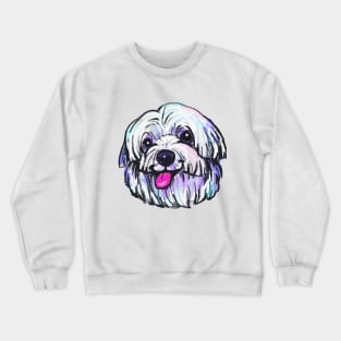 The happy Maltese Love of My Life Crewneck Sweatshirt